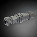 Black RJ45 M25 IP67 Protection Double-ended Waterproof Connector Plastic 20cm