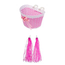 20.5 x 14 x 13.5cm Bike Bicycle Front Basket for Girls with 1 Pair Handlebar