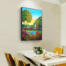 Full Round Drill Diamond Painting DIY Quiet Garden Rhinestone Picture Craft
