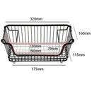 Kitchen Counter Cabinet Fruit Vegetable Iron Art Storage Basket With Handles