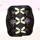 Handmade Magic Beads Double Hair Comb Stretchy Hair Combs Clips Elasticity W1R3