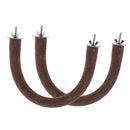 2 Pcs U Shape Bird Perch For Parakeets Cockatiels