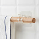 1pair Rail Rack Multifunctional Towel Storage Kitchen Bathroom Wall Hooks Hanger