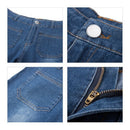 Women Fashion High-Rise Wide Leg Flared Jeans Retro Bell Bottom Jeans Denim