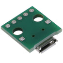 10Pcs MICRO USB to DIP Adapter 5Pin Female Connector PCB Converter Board FT