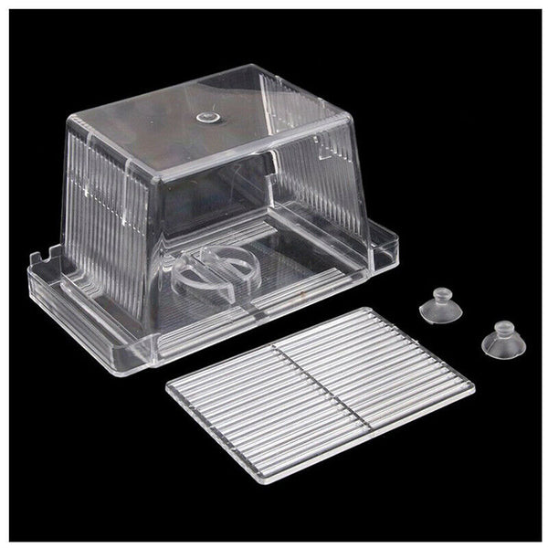 Breeding box self-isolation floating fish tank aquarium breeder case (Trans N5P6