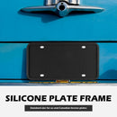 License Plate Frame US America Canada Thick Silicone License Plate Tag Holder