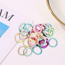 30pcs Girls Candy Color Hair Tie Rope Korean Women Headband Ponytail Holder A