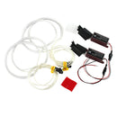 Automotive 131mm 6500K White Light Car CCFL SMD LED Angel Eyes Halo Rings Kit -