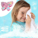 Kids Girls Cosmetic Butterfly Shaped Eye Shadows & Lip Set Pretty Glosses M D7G1