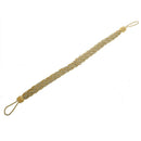 2 Rope curtain tiebacks - slender slinky rope cord drape hold backs fabric