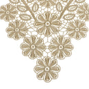 Embroidered Flower & Leaf Lace Neck Collar for Scrapbooking Jewelry Making