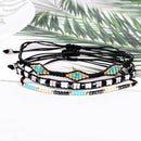 Bohemian Beads Braided Rope Friendship Bracelet Ladies Men'S Cotton Handmad W9M6