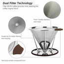 Coffee Filter,Stainless Steel Coffee Filter, Portable & Paperless Permanent S7C3