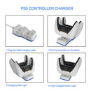 Charging Dock for PS5 Controller Dual Charger with Indicator USB Cable