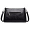 Women Girls Zipper PU Crossbody Messenger Bags Casual Pure Shoulder Handbag