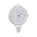 Kimio Women's Bangle Quartz Wrist Watch Bracelet (White)