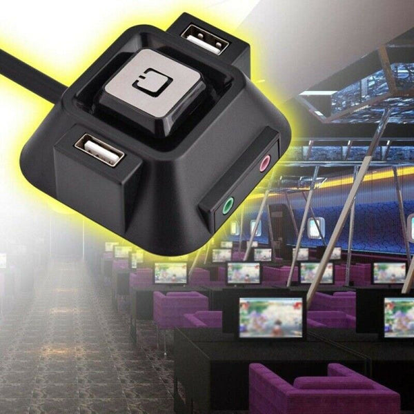 1.2 m PC Desktop Computer Case Power Supply on/off USB Reset HDD Button  QSV