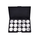 15x Empty Eyeshadows Blank Panel Aluminum Palette Pans Removable Makeup Tool FT