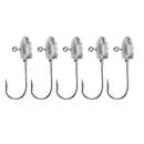 5pcs 2g Exposed Jigging Lead Round Head Barbed Hook Swinbait Fishing Tackle