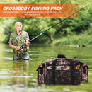 F104 for Fishing Reel Lure Oxford Fabric Fishing Bag Shoulder Crossbody Bag