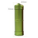 Aluminum Alloy Waterproof Case First-Aid Medicine Bottle with Key Ring A