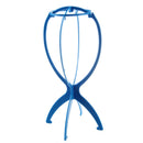 blue wig stand folding stand