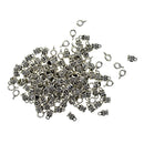 100 pieces Alloy Beads Bails Connector Hanger Beads for DIY Necklace Bracelet