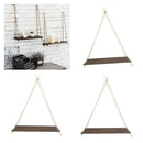 3Pieces Wall Mounted Shelves Hanging Rack Bathroom Living Room Decor Gifts