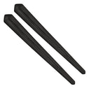 2pcs Car Front Rear Bumper Protector Strips Corner Guard Universal (Black)