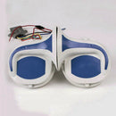 White Loud 8 Tone Snail Universal Electric Horn 12V 110 dB For Car Truck Auto