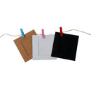 Chic 10 Pcs Paper Photo Film Frame Wall Picture Album DIY Hanging + Rope Ca E4L1