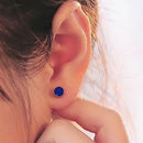 Pack of 12 Pairs Mixed Color Round Crystal Magnetic Earrings for Women Men