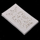 Baroque Style Curlicues Scroll Lace Fondant Silicone Mold for , Cake Border