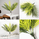 9 Heads Artificial Fern Bouquet Palm Leaves Green Plastic Plants Home Decor new.