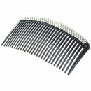Bling Bling Triple Rows Crystal Black Comb Hair Pin for Women Y1I2