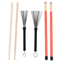 1 Pair 5A Drum Sticks Wood Drumsticks Set 1 Pair Drum Brushes Drum Stick BrushOZ