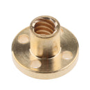 2 Pieces Brass T8 Screw Nut Trapezoidal For 8mm T8 Lead Threaded Rod CNC Linear