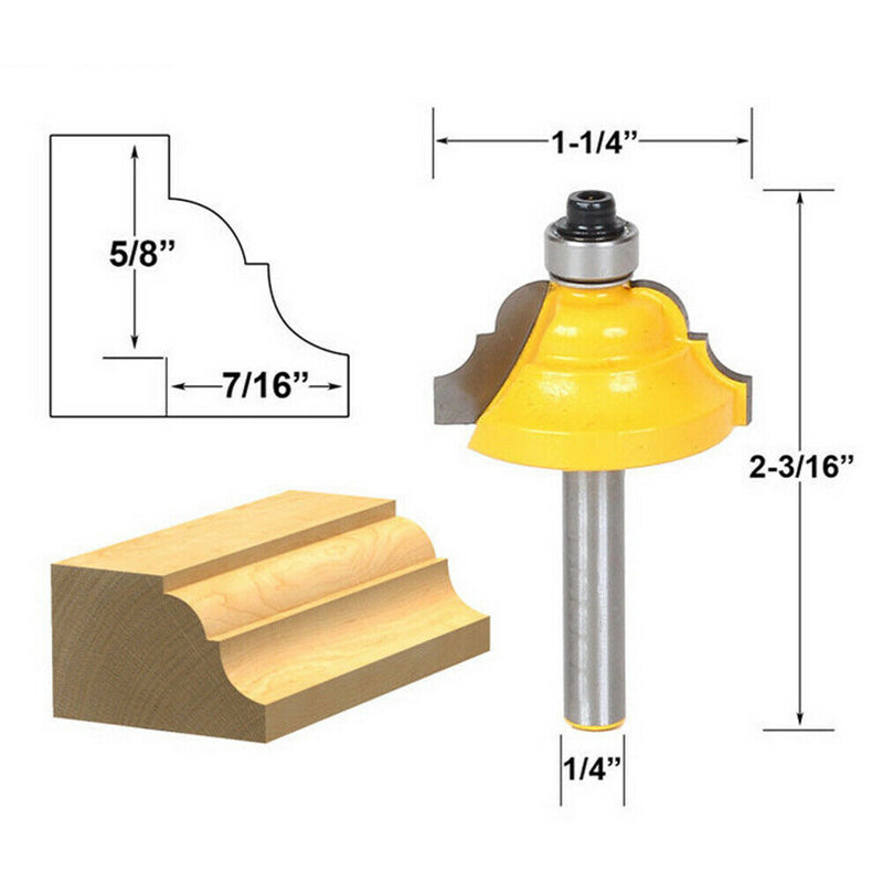 1pc 1/4 Inch Shank Trim Router Bit Carving Router Bit Woodworking Tools