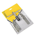 9pc T Shape Thread Tap Reamer Holder M3/M4/M5/M6 Hand Machine Screw Tool Kit Set