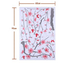 Pink Peach Blossom Branches Tree Butterfly Vinyl Removable Wall Decor Stick