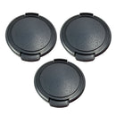 3Packs Cap Lens Cap 49mm Lens Cap Lens   Universal Strap for Camcorder