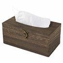 1PC Useful Wooden Retro Tissue Box Cover Paper Napkin Holder Case Home Car  H5I7