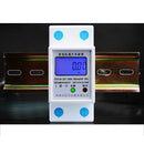 Din Rail Single Phase 2 Wire Electricity Energy Meter 50Hz AC 220V 5(20)A