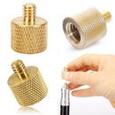 3/8'' Female to 1/4'' Male Tripod Thread Reducer Screw Adapter Brass Copper New