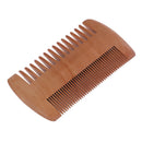 Wooden Beard Comb Anti Static Wood Pocket Comb with FineCoarse Teeth For BeardBX
