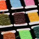 15 Cards Fly Tying Ice Chenille Tinsel Crystal Flash Line Fly Tying Material