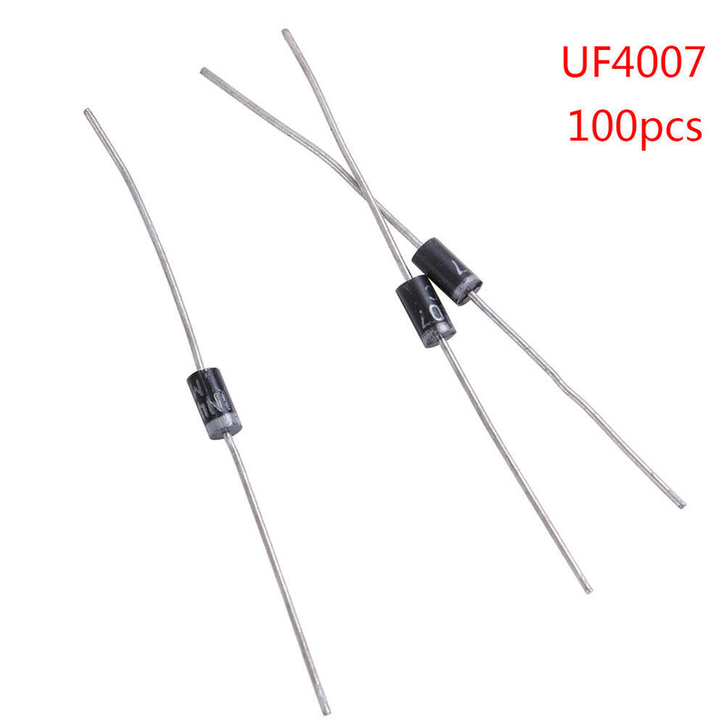 100PCS UF4007 DIODE Fast Recovery Diodes 1000V 1A DO-41 MIC3CG
