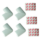 4 x BABY SAFETY CORNER CUSHIONS - DESK TABLE COVER PROTECTOR - SAFE FOR CHI
