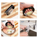 Kitchen Garlic Press Rocker Stainless Garlic Mincer Crusher Squeezer Slicer